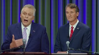 Terry McAuliffe and Glenn Youngkin meet for their first gubernatorial debate