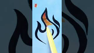 Datos Painting Tutorial ll How to colour fire🔥🔥#Creative Art#satisfying#Drawing Art Official#Ytshorts Guía