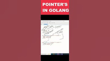 ➡️ POINTERS IN GOLANG