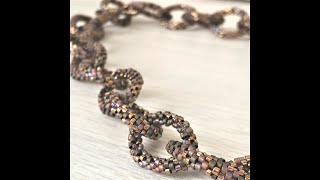 Цепь из бисера / Бисерная цепь / necklace /bead chain