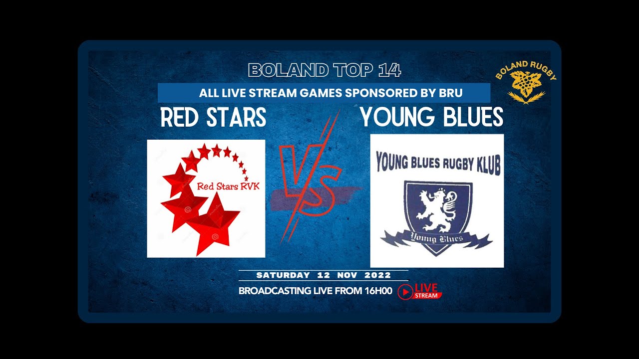 Boland top 14 Red Stars vs Young blues