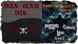 Das war die: Namenlose Nacht! Vom Aaargh Festival!
