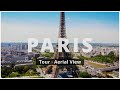 Paris, France 🇫🇷 | A quick tour with aerial view (4K drone footage)