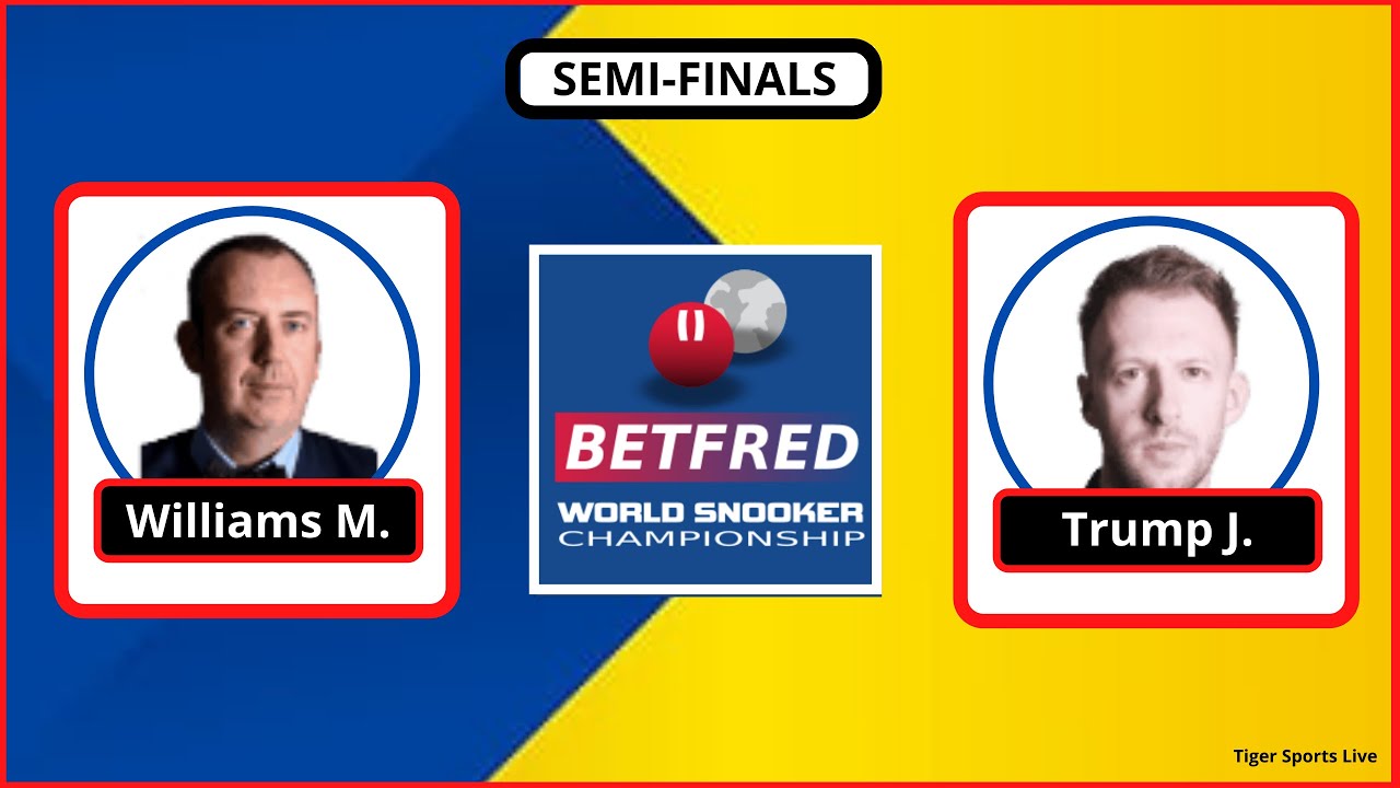 Judd Trump vs Mark Williams Snooker Live Score - World Snooker Championship 2022 Semi final - 2nd