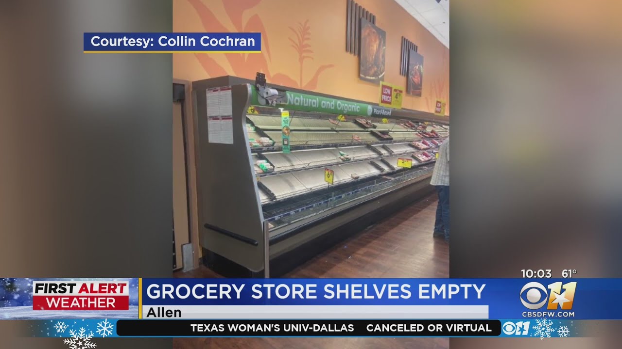 NSome North Texas Grocery Store Shelves Looking Empty Ahead Of Winter ...