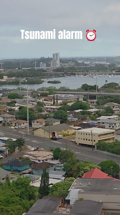 Tsunami Warning Sound⚠️ #hawaii