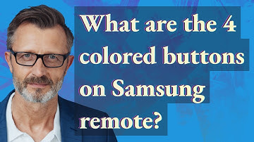 What are the 4 colored buttons on Samsung remote?