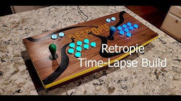 Retropie Arcade with Epoxy Time-lapse Build - Sounds of the Woodwork Shop (4K)