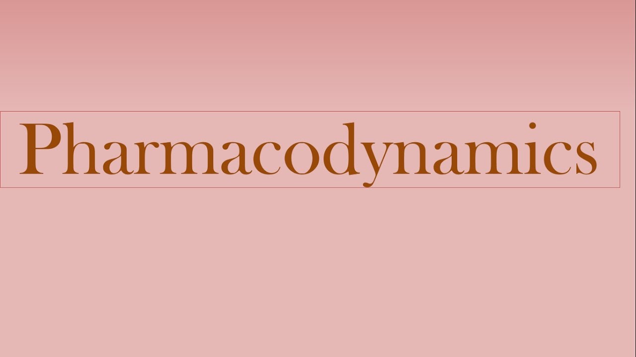 pharmacodynamics youtube pharmacodynamics