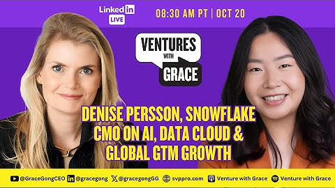 Denise Persson, Snowflake CMO on AI, Data Cloud & Global GTM Growth
