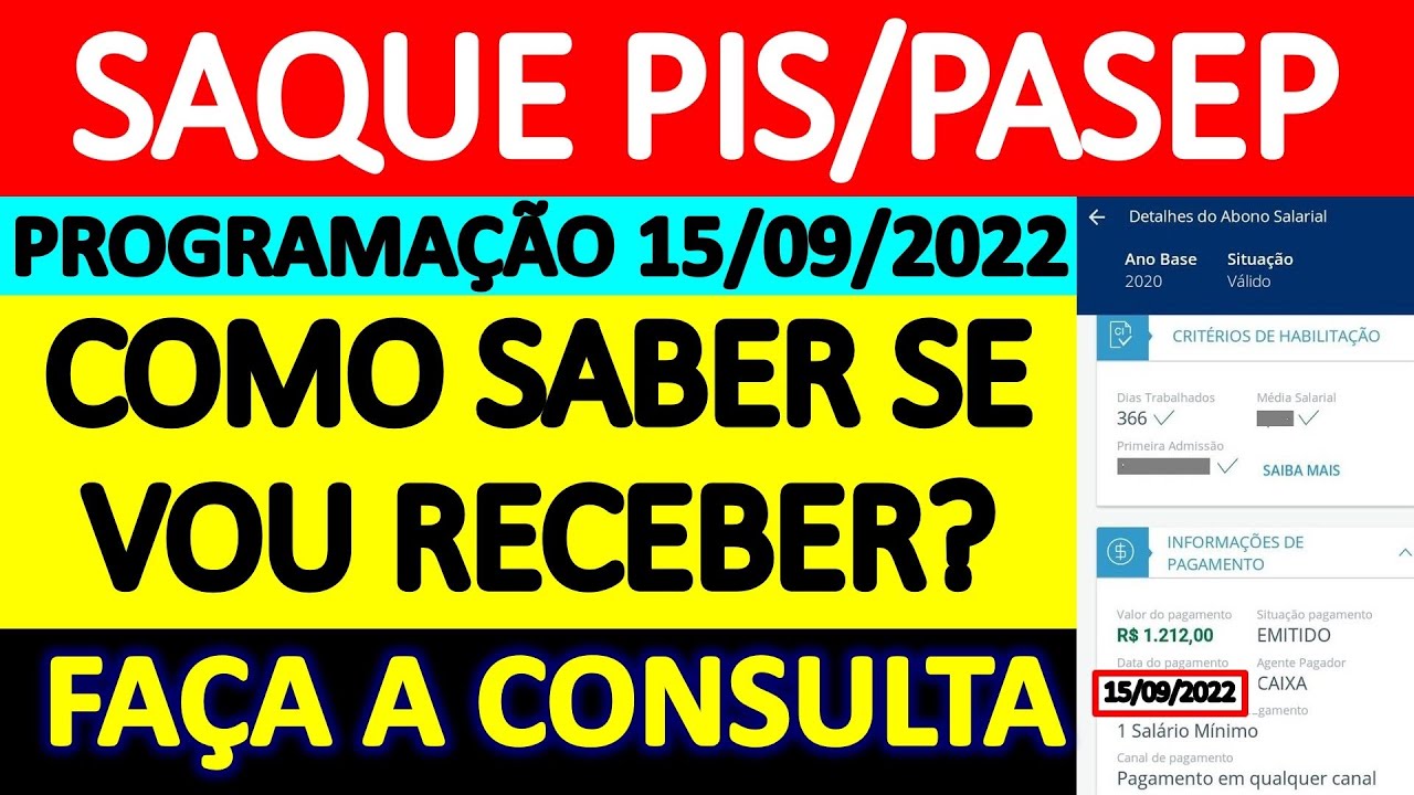 SAQUE PIS PASEP 15 09 2022 COMO SABER SE VOU RECEBER QUAL ANO BASE SAQUE PIS PASEP 15 09 2022 COMO SABER SE VOU RECEBER QUAL ANO BASE