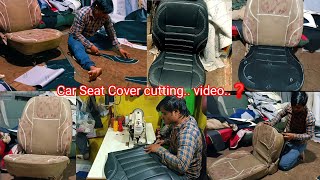 Car Seat Cover cutting.. video..❓Car Seat Cover cutting and stitching and fitting. @MscoverGarden