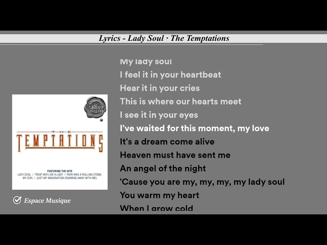 Lyrics    Lady Soul · The Temptations class=