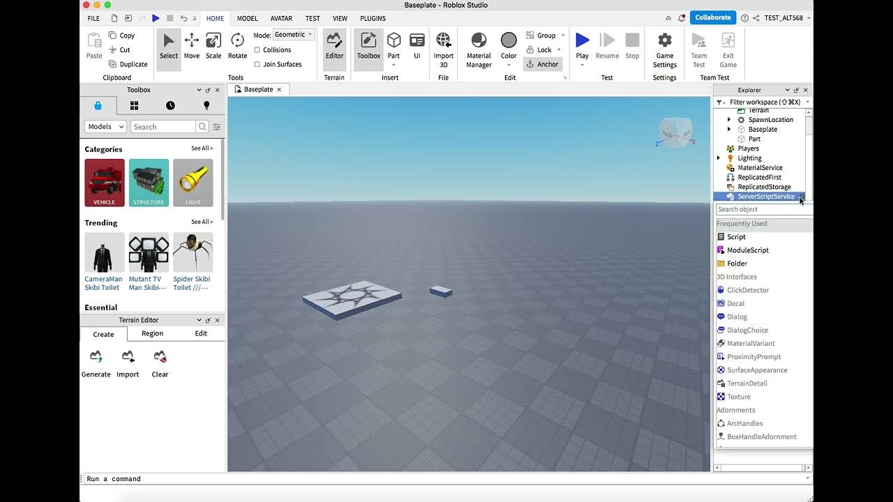 Roblox Studio everything is Transparent - windows 8.1 - Platform