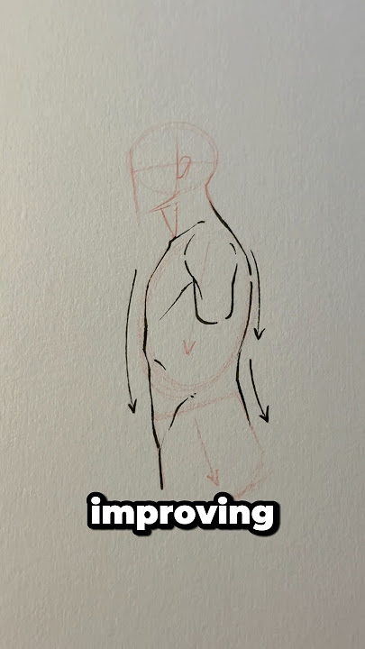 Make sure there’s a tilt to the torso . . . ☠️👍 || #art #anime #manga #naruto #shorts
