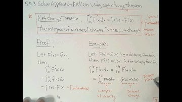 5.4.3 Solve Application Problem Using Net Change Theorem