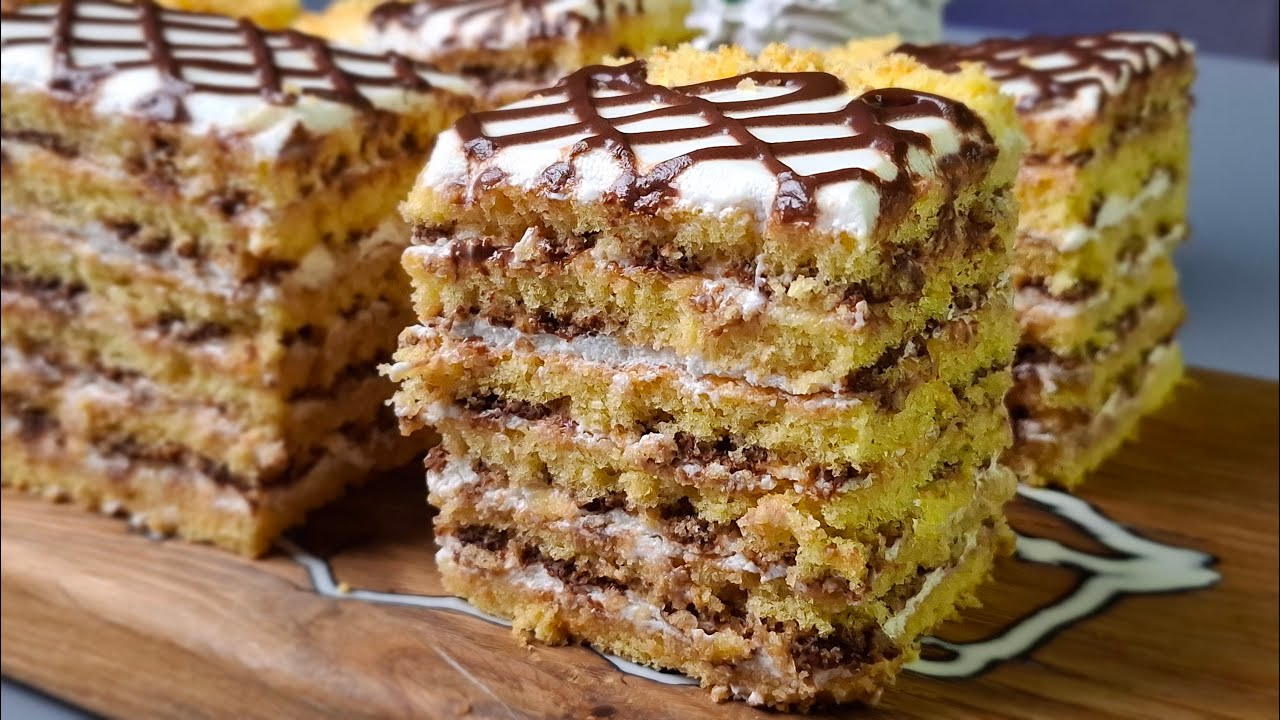 Этот торт сведёт вас с ума! Рецепт за 15 минут. Вкусно и просто!