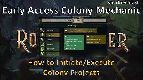 How to Initiate/Execute Colony Projects in Warhammer 40K Rogue Trader