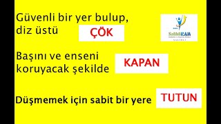 Deprem Öncesi - Deprem Anı ve Deprem Sonrası Yapılması Gerekenler