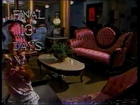 Mintz And Mintz Furniture 1989 Commercials Going Out Of Business