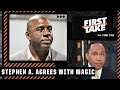 Stephen A. agrees with Magic Johnson criticizing the Lakers' effort | First Take
