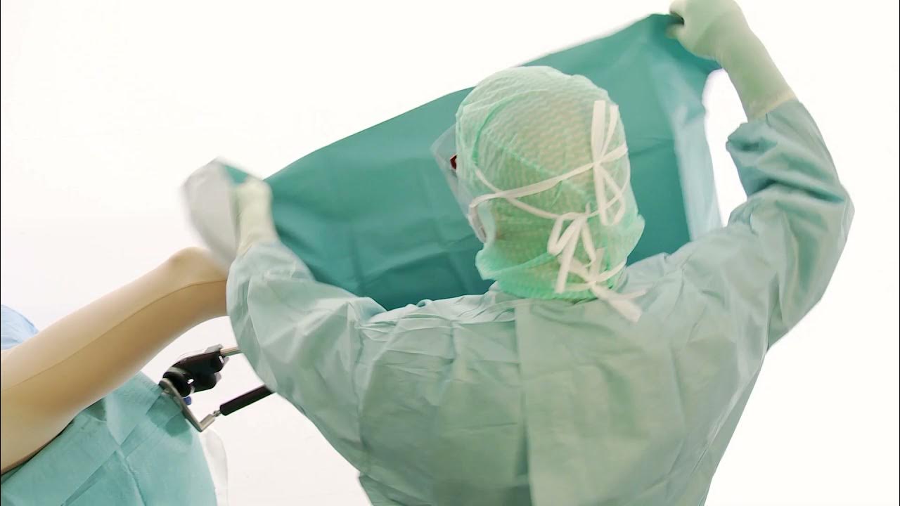 BARRIER Lithotomy set draping instructions YouTube