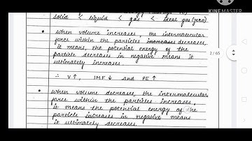 Kinetic theory of gases class 11 handwritten notes