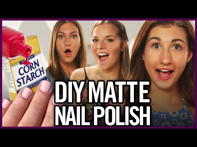 Diy Matte Nail Polish Using Corn Starch