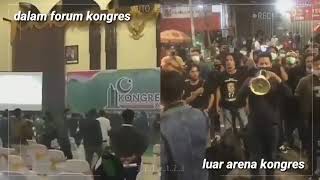 Semakin Panas!  Suasana di dalam dan diluar Forum Kongres