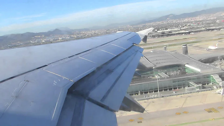 Sunny Takeoff at Barcelona Airport (Lufthansa Airbus A321)