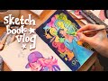 Art reset vlog pt2  am i a real artist gouache painting in my sketchbook