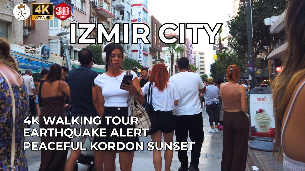 Izmir, तुर्किये | İzmir | शाम की शहर यात्रा 4K