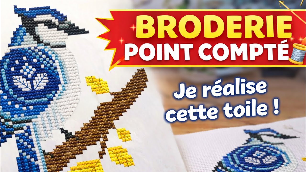 Oiseau bleu en point compter... on tente 🐦