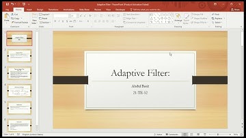 DSP Assignment Adaptive Filters (21-TE-52)