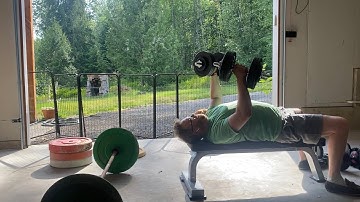 Day 54: Can a lazy 48 year old get back in shape? #benchpress