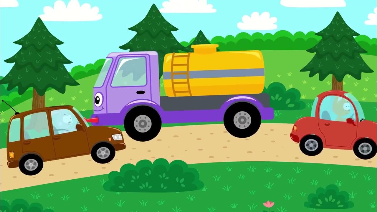 Звери в машине мультик. Мультик занри на колесах. Песня мультиварик тв кабриолет. Синий трактор песенки для детей. Про машинки бип бип.