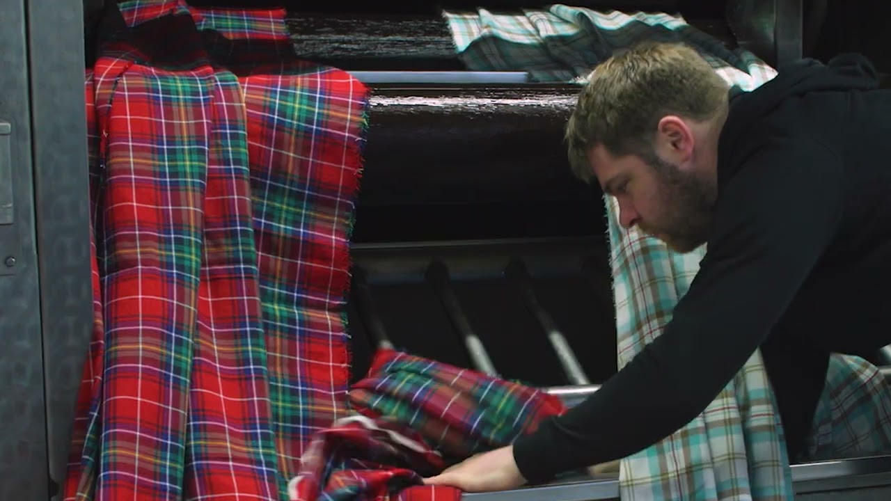 Posukuma & Japan Post Collaboration - Designed & Woven By Lochcarron of Scotland