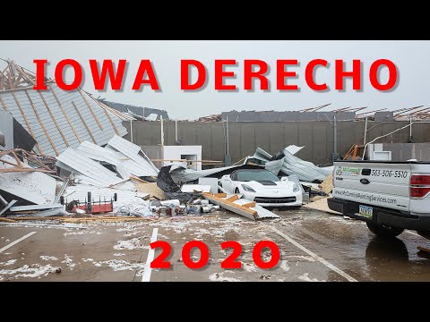 TRAPPED INSIDE AN INLAND HURRICANE - Iowa Derecho 2020