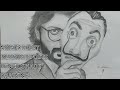 money heist season 5 posts || pencil shade drawing || lee art Tamil channel.