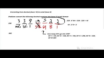 Converting Decimal to Octal