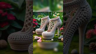 😍 Step in Style 😍 #cute #crochet #shoes