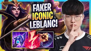 FAKER IS BACK WITH HIS ICONIC LEBLANC! - T1 Faker Plays Leblanc MID vs Akali! | Season 2023