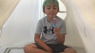 Shark Tries A Cotton Candy Push Pop For The First Time Did He Like It..?