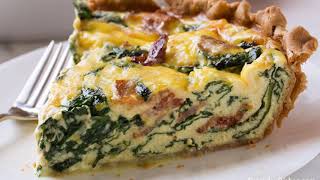 Bacon and Spinach and Cheese Quiche