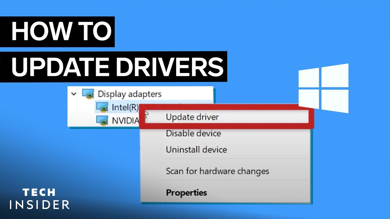 How To Update Drivers For Windows 10 YouTube