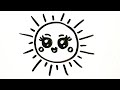 How to draw a cute sun easy  drawing on a whiteboard