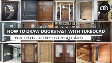 How To Draw Doors FAST in AutoCAD + TurboCAD | How To Use CAD | CAD Tutorials
