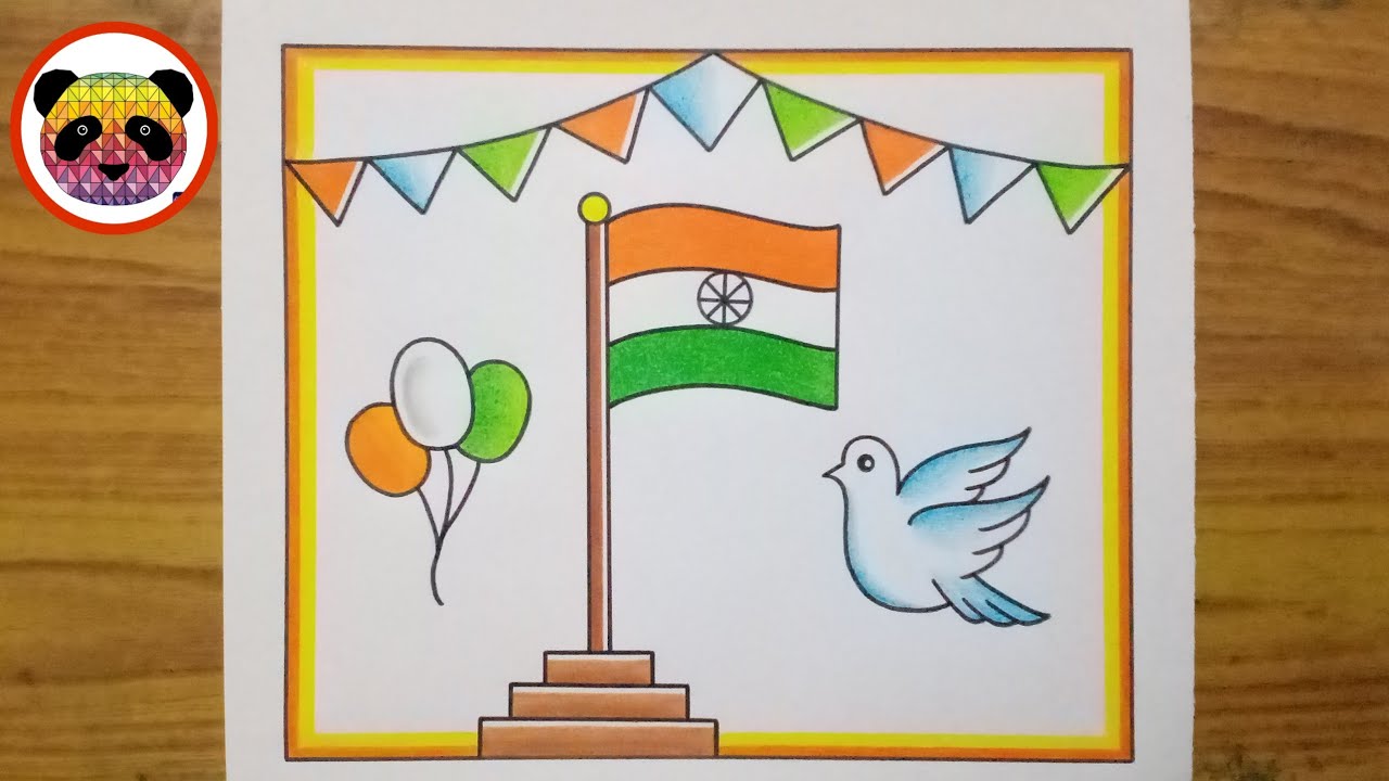 How to draw Independence day, Oil Pastel drawing, Republic Day |  Independence day drawing, Oil pastel drawings, Freedom drawing