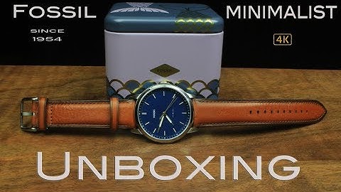 Fossil Minimalist FS5304 Unboxing [4k]
