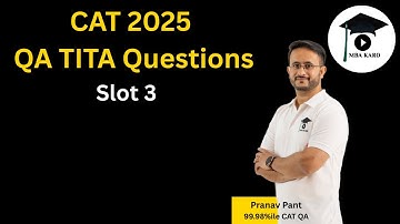 CAT 2025 Slot 3 Quant Answers to TITA questions